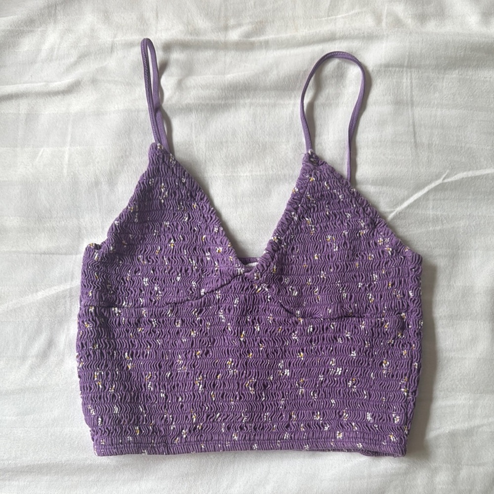 Me to We Purple Crop Top